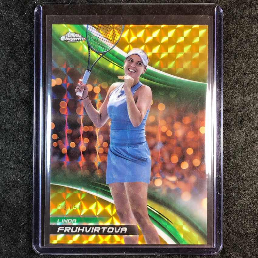 2025 Topps Chrome Tennis LINDA FRUHVIRTOVA Gold Geometric 34/50