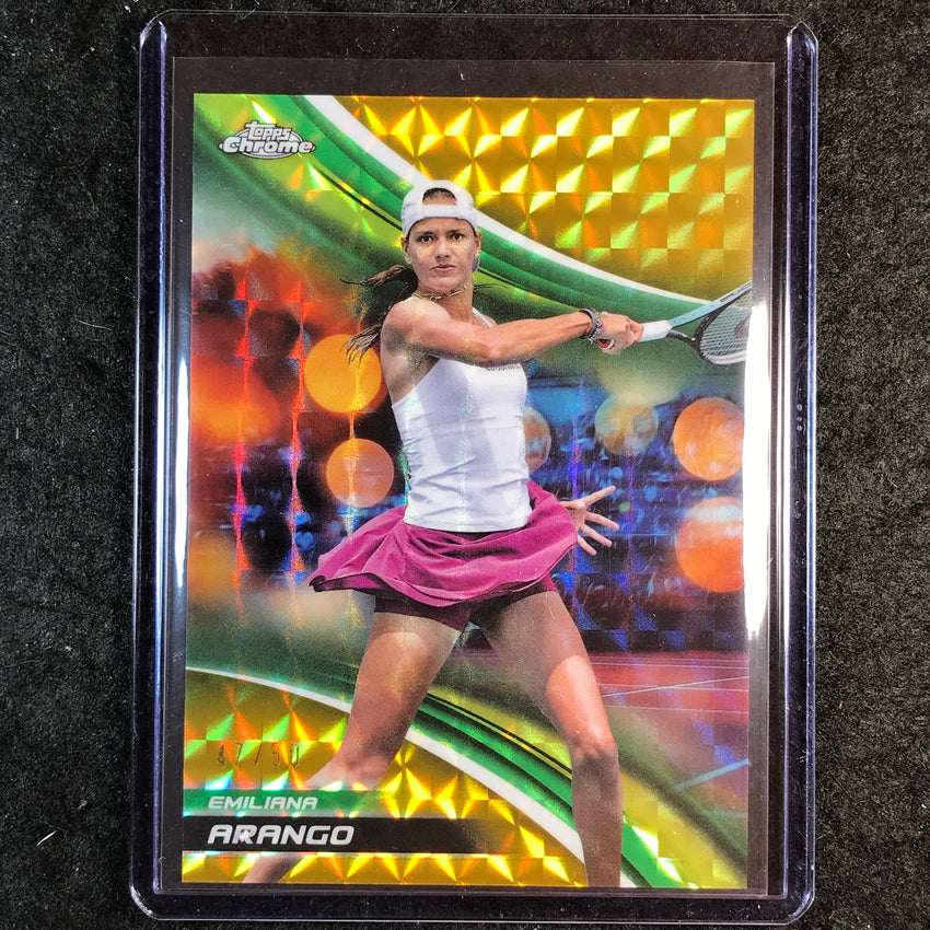 2025 Topps Chrome Tennis EMILIANA ARANGO Gold Geometric 47/50