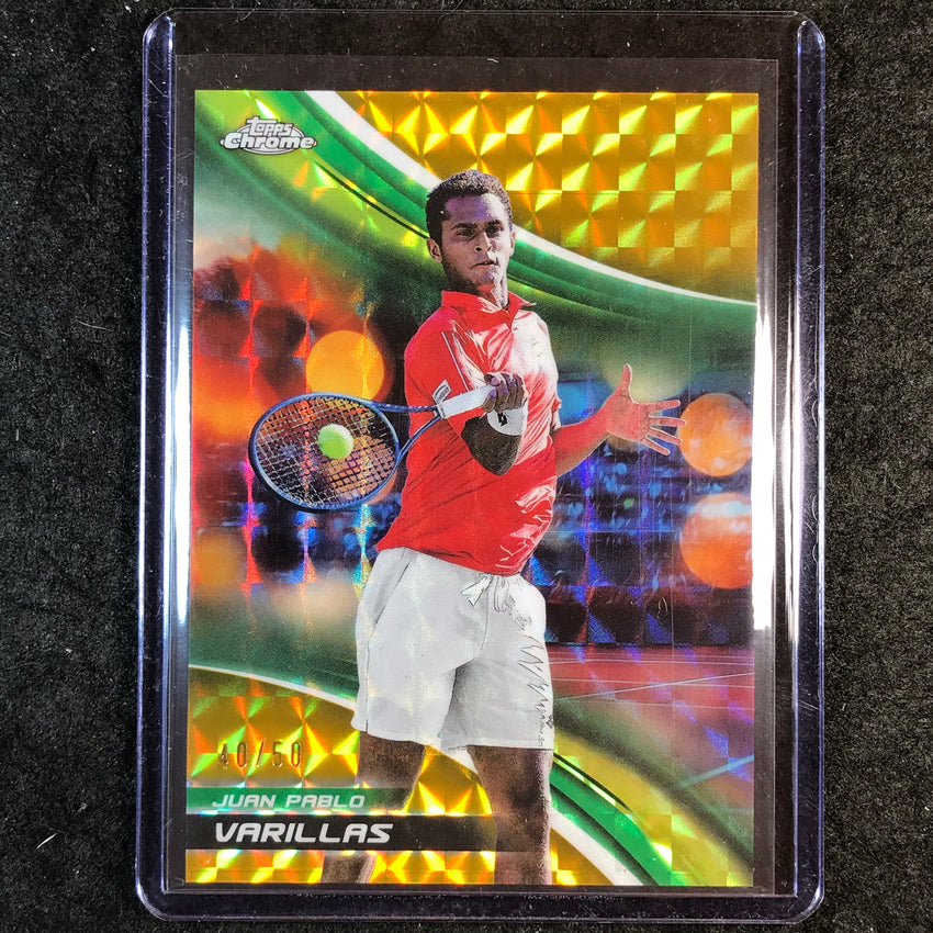 2025 Topps Chrome Tennis JUAN PABLO VARILLA Gold Geometric 40/50