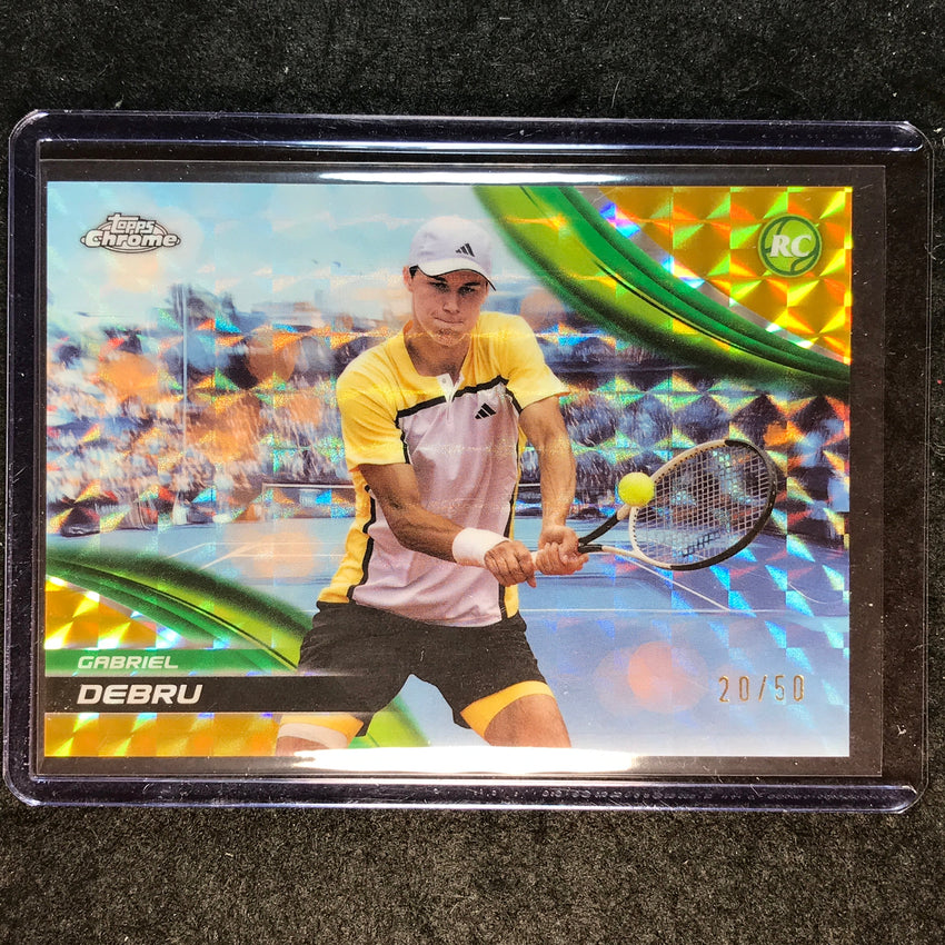 2025 Topps Chrome Tennis GABRIEL DEBRU Rookie Gold Geometric 20/50