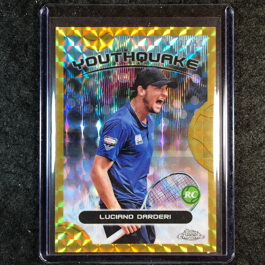 2025 Topps Chrome Tennis LUCIANO DARDERI Rookie Youthquake Gold Geometric 37/50