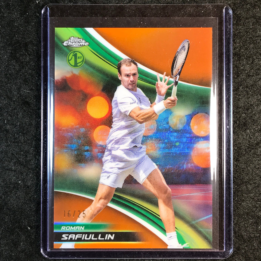 2025 Topps Chrome Tennis ROMAN SAFIULLIN 1st Orange Refractor 16/25