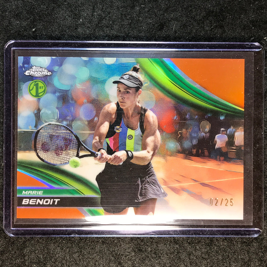 2025 Topps Chrome Tennis MARIE BENOIT 1st Orange Refractor 2/25