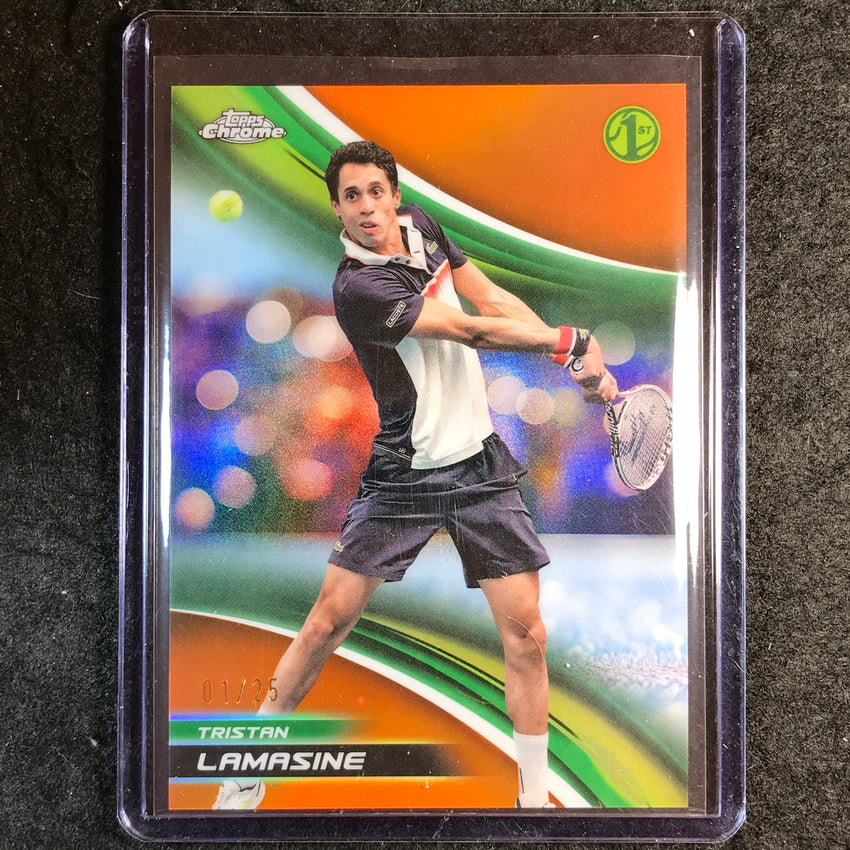 2025 Topps Chrome Tennis TRISTAN LAMASINE 1st Orange Refractor 1/25