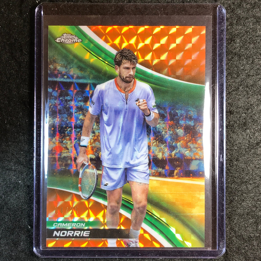 2025 Topps Chrome Tennis CAMERON NORRIE Orange Geometric 4/25
