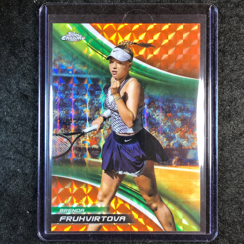 2025 Topps Chrome Tennis BRENDA FRUHVIRTOVA Orange Geometric 22/25