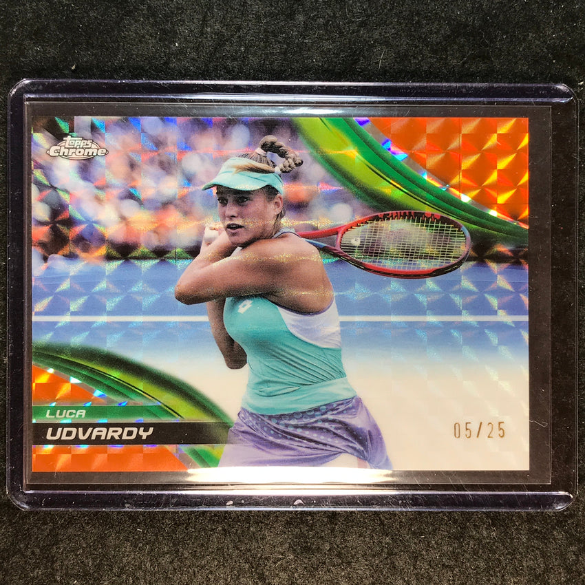 2025 Topps Chrome Tennis LUCA UDVARDY Orange Geometric 5/25
