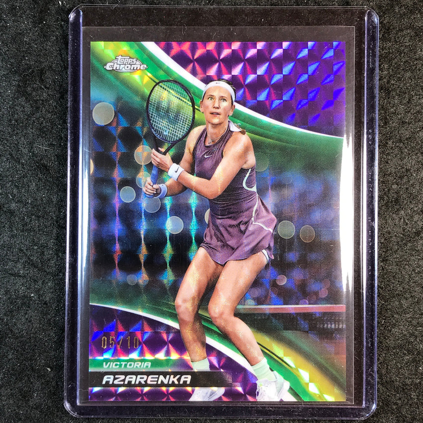 2025 Topps Chrome Tennis VICTORIA AZARENKA Purple Geometric 5/10