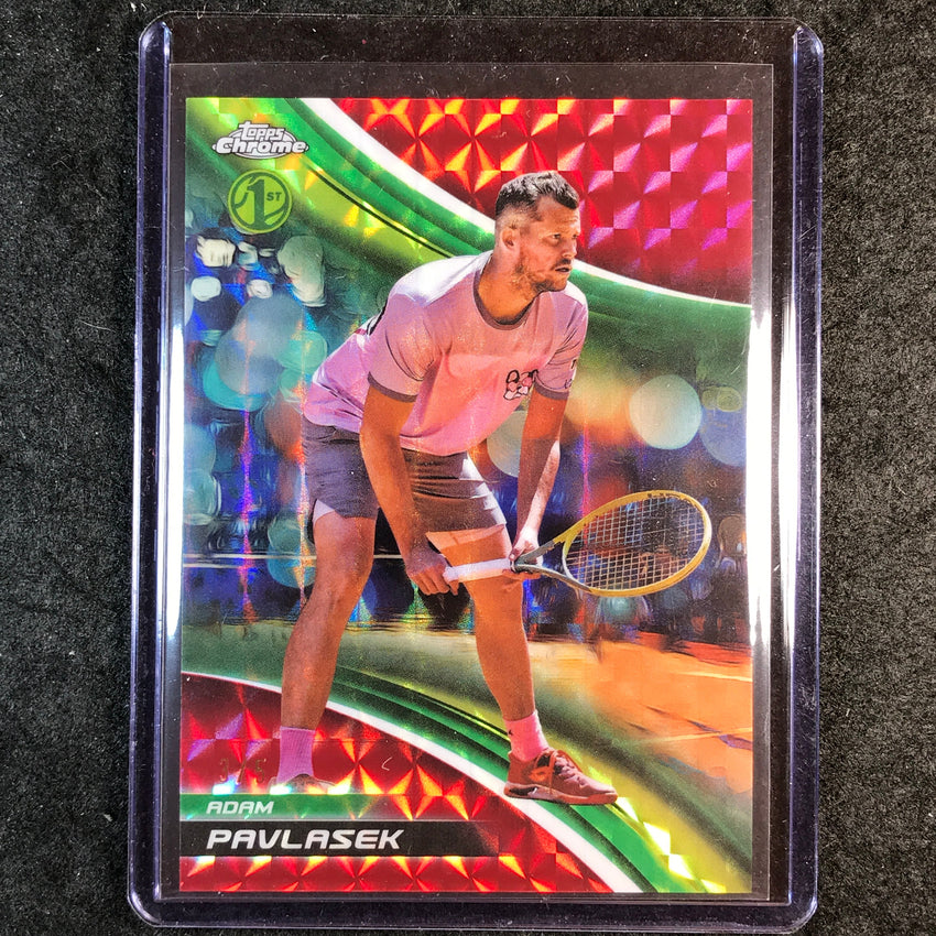 2025 Topps Chrome Tennis ADAM PAVLASEK 1st Red Geometric 3/5
