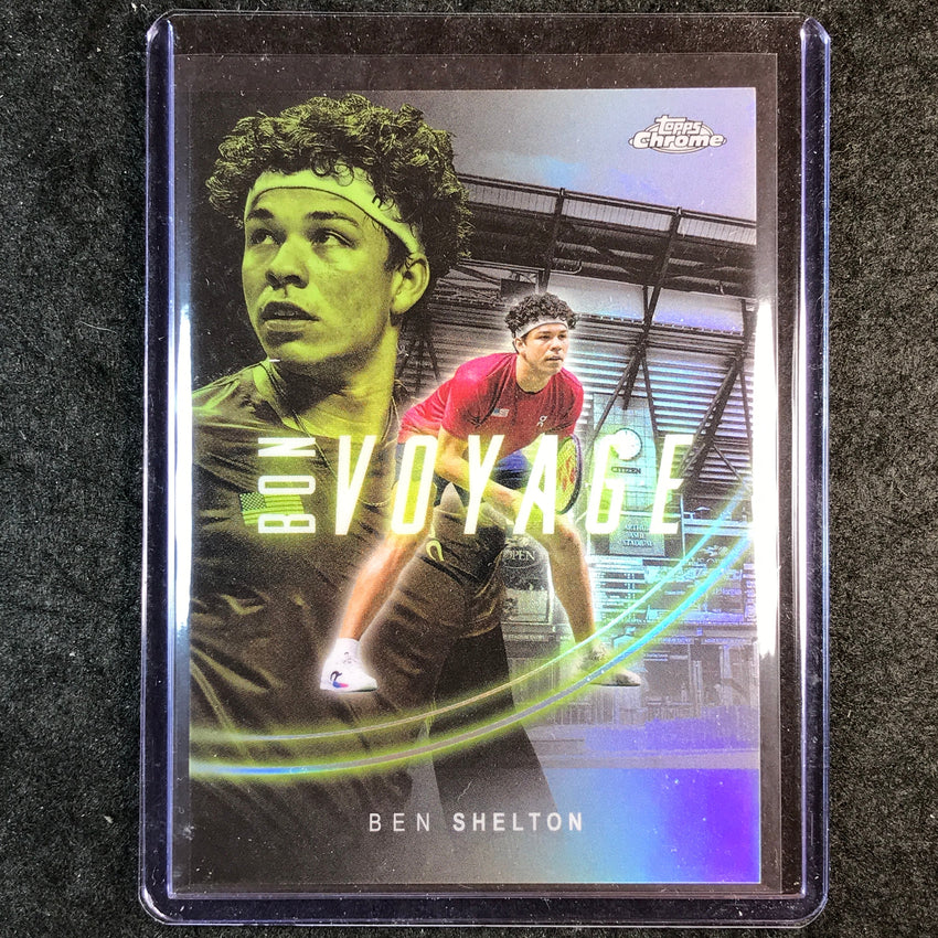 2025 Topps Chrome Tennis BEN SHELTON Bon Voyage SSP #6