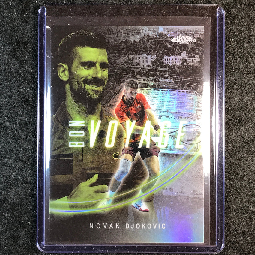 2025 Topps Chrome Tennis NOVAK DJOKOVIC Bon Voyage SSP #11