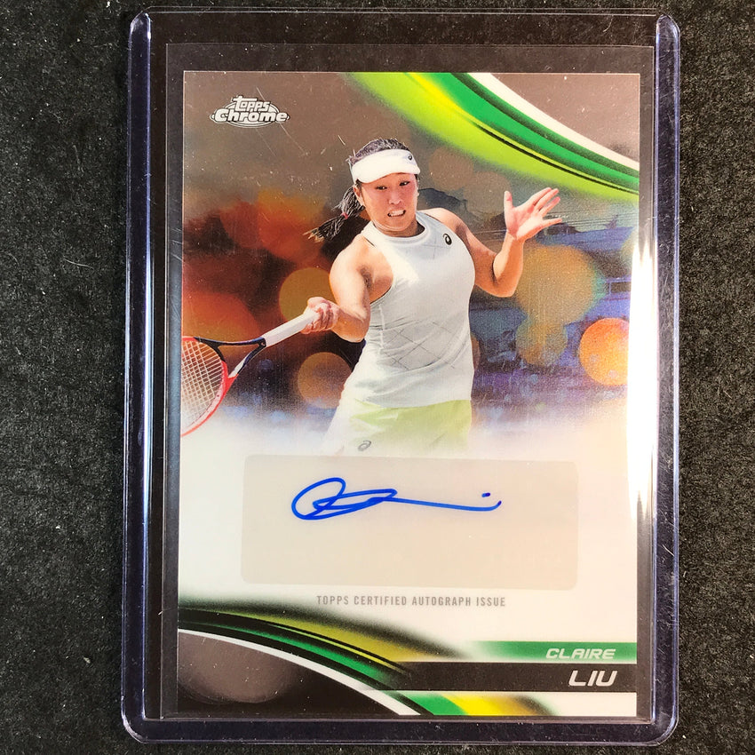 2025 Topps Chrome Tennis CLAIRE LIU Base Auto #CLU