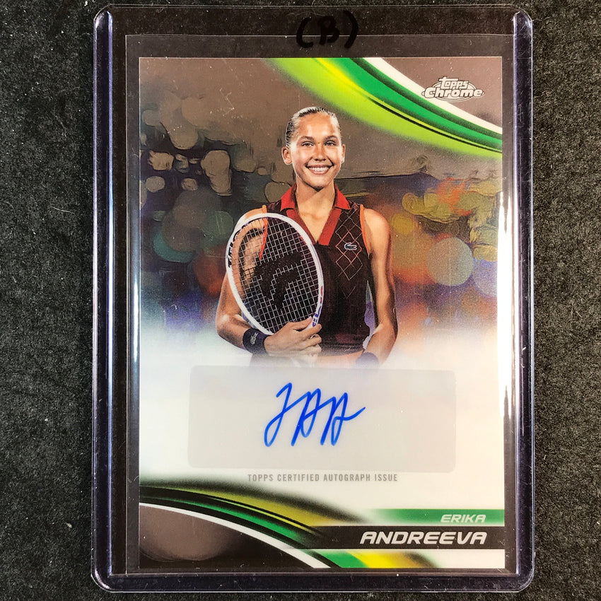 2025 Topps Chrome Tennis ERIKA ANDREEVA Base Auto #EAA (B)