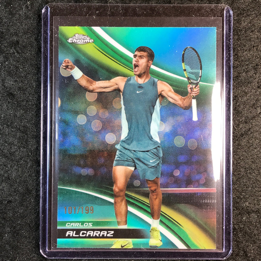 2025 Topps Chrome Tennis CARLOS ALCARAZ Aqua /199 #1