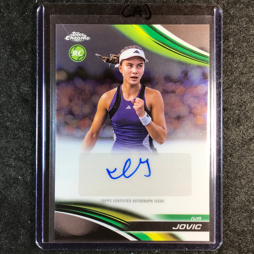 2025 Topps Chrome Tennis IVA JOVIC Rookie Base Auto #IJC (A)