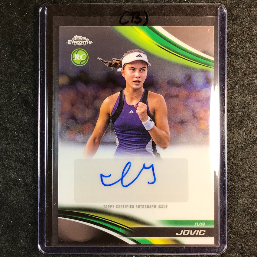 2025 Topps Chrome Tennis IVA JOVIC Rookie Base Auto #IJC (B)