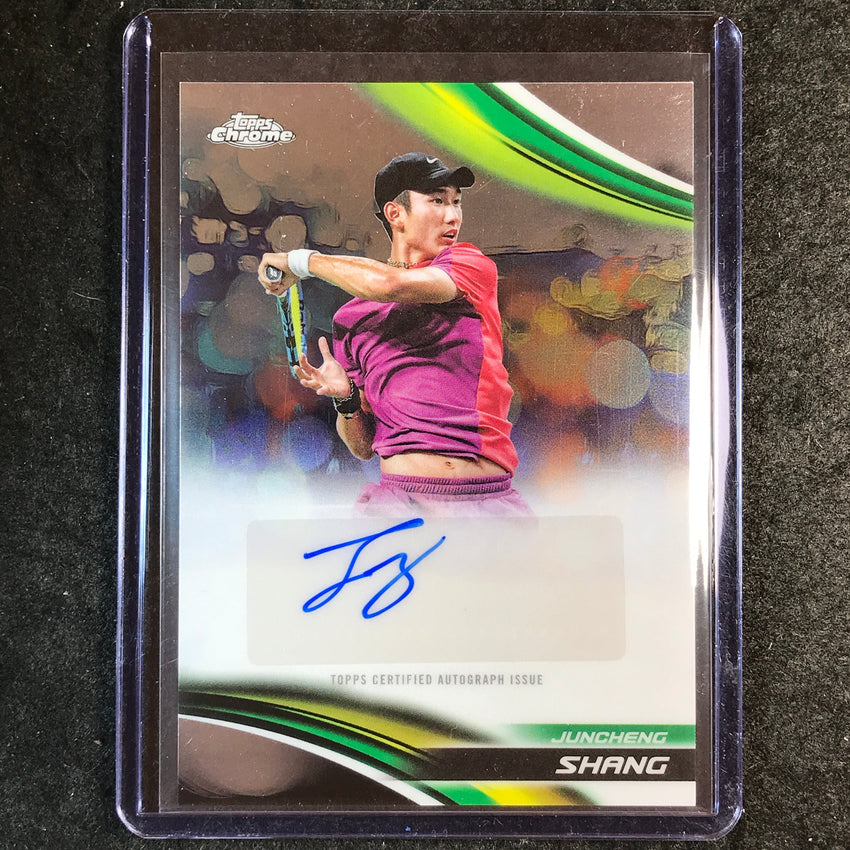 2025 Topps Chrome Tennis JUNCHENG SHANG Base Auto #JSG
