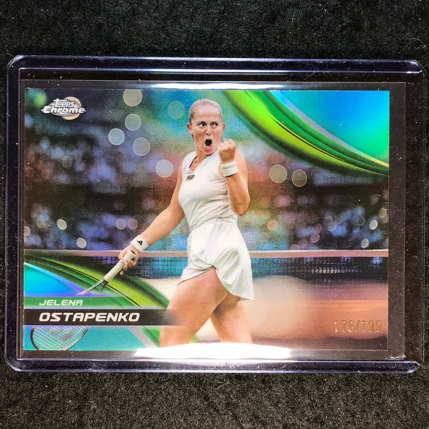 2025 Topps Chrome Tennis JELENA OSTAPENKO Aqua /199 #23