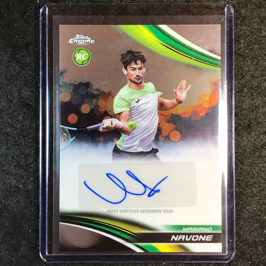 2025 Topps Chrome Tennis MARIANO NAVONE Rookie Base Auto #MNE