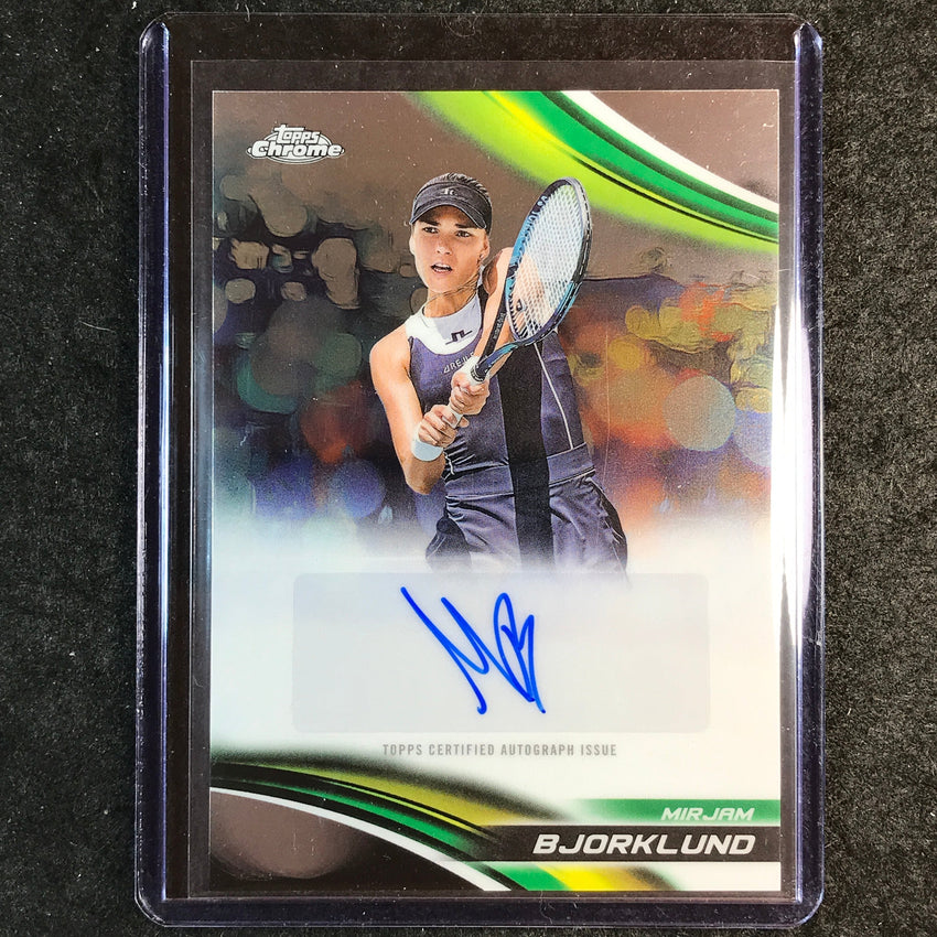 2025 Topps Chrome Tennis MIRJAM BJORKLUND Base Auto #MBD