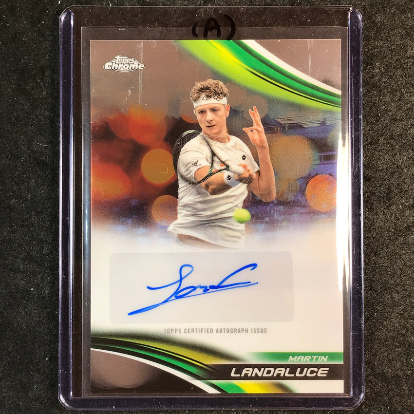 2025 Topps Chrome Tennis MARTIN LANDALUCE Base Auto #MLE (A)