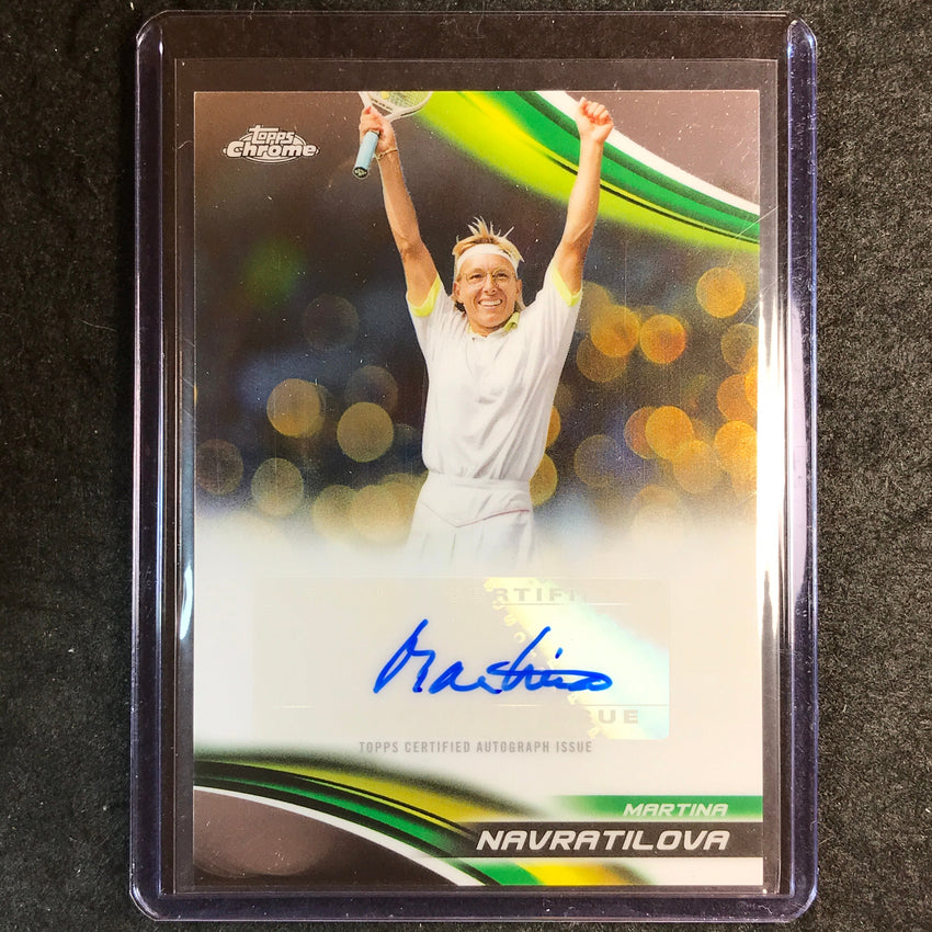 2025 Topps Chrome Tennis MARTINA NAVRATILOVA Base Auto #MNA