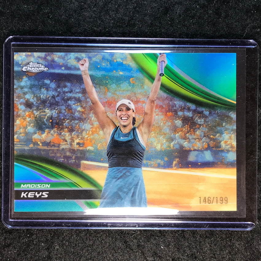 2025 Topps Chrome Tennis MADISON KEYS Aqua /199 #33
