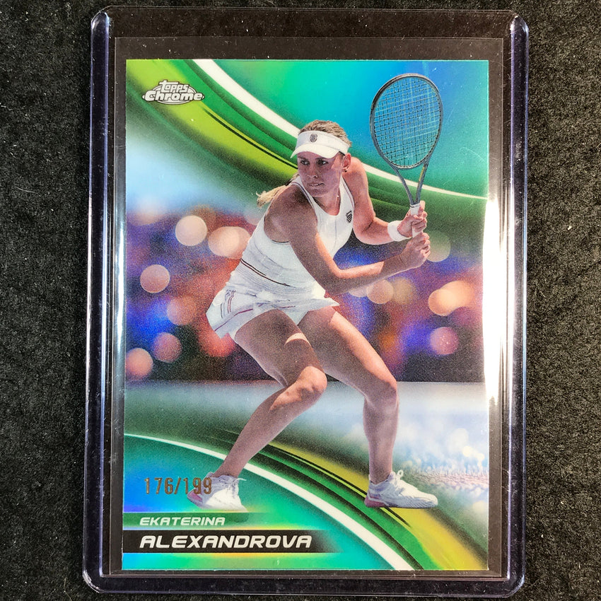 2025 Topps Chrome Tennis EKATERINA ALEXANDROVA Aqua /199 #43