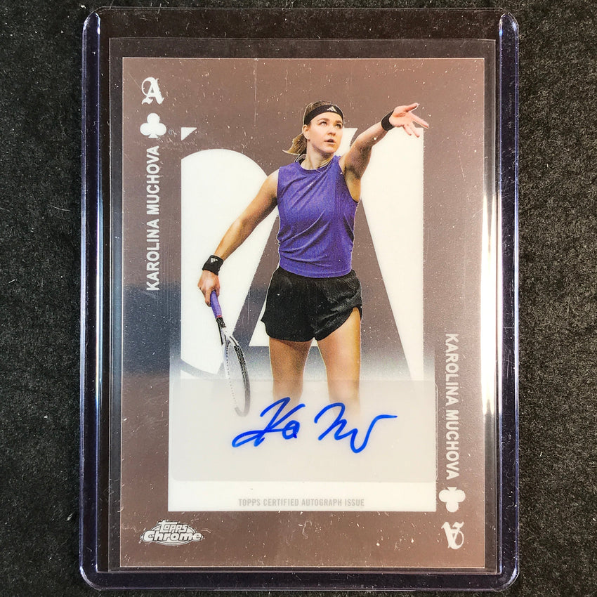 2025 Topps Chrome Tennis KAROLINA MUCHOVA Aces Auto Base #KM