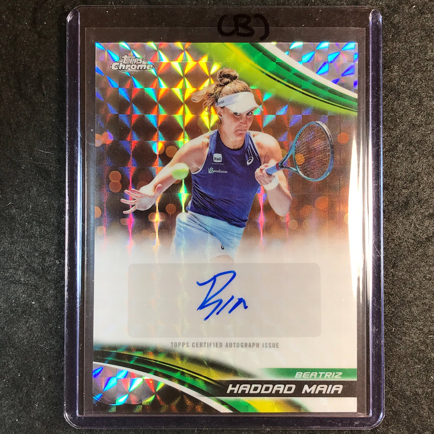 2025 Topps Chrome Tennis BEATRIZ HADDAD MAIA Geometric Auto #BHM (B)