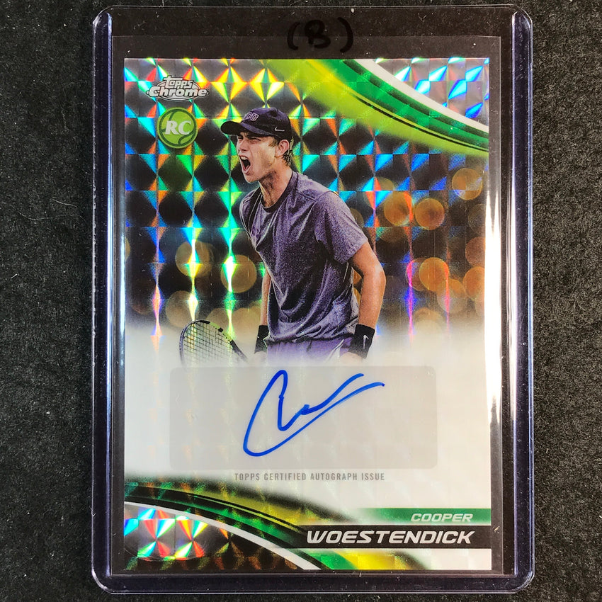 2025 Topps Chrome Tennis COOPER WOESTENDICK Rookie Geometric Auto #CWK (B)