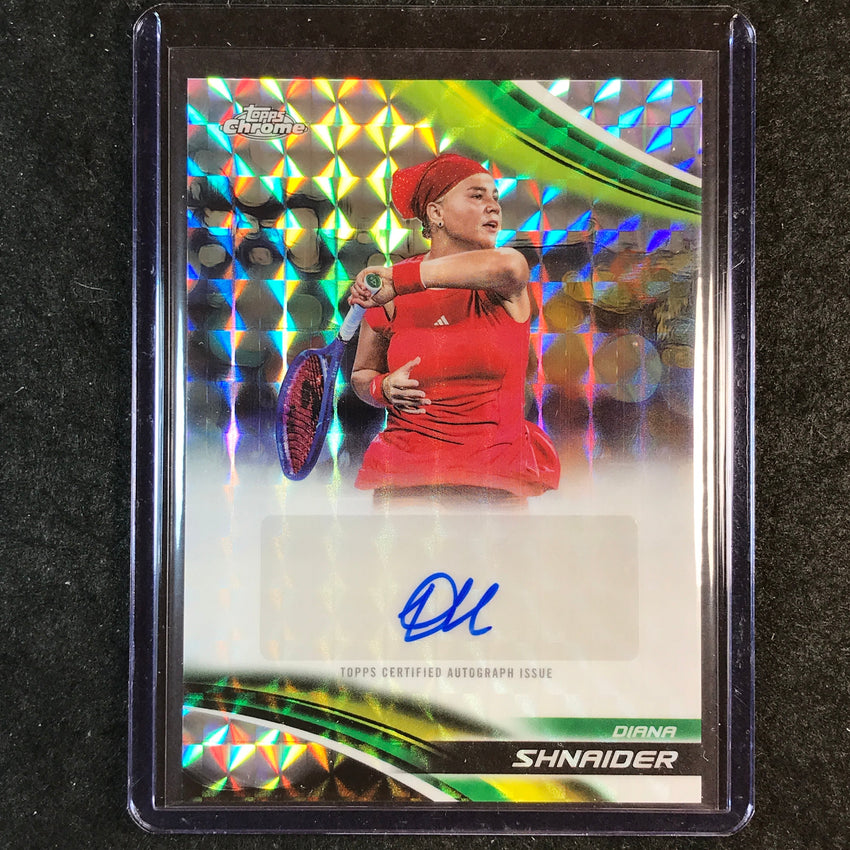 2025 Topps Chrome Tennis DIANA SHNAIDER Geometric Auto #DSH