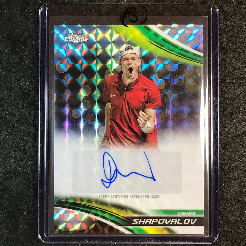 2025 Topps Chrome Tennis DENIS SHAPOVALOV Geometric Auto #DSV (B)