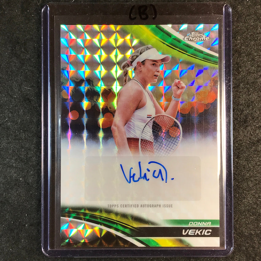 2025 Topps Chrome Tennis DONNA VEKIC Geometric Auto #DVC (B)