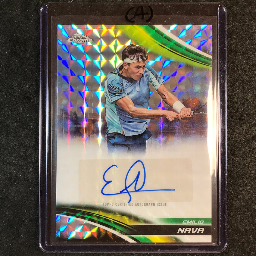 2025 Topps Chrome Tennis EMILIO NAVA Geometric Auto #ENA (A)