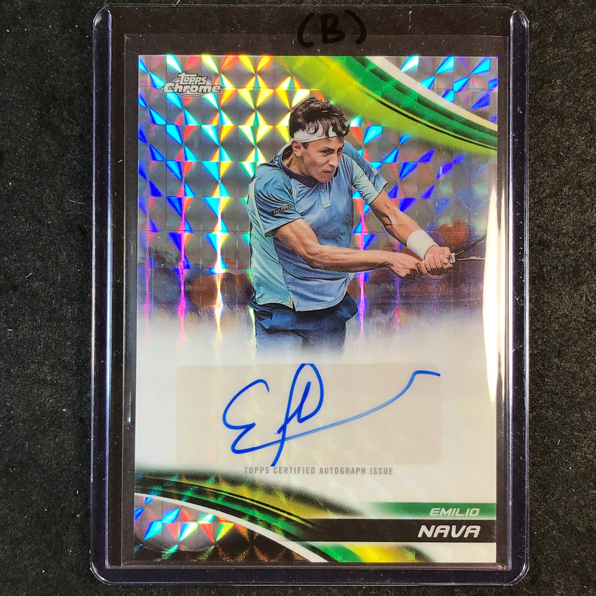2025 Topps Chrome Tennis EMILIO NAVA Geometric Auto #ENA (B)