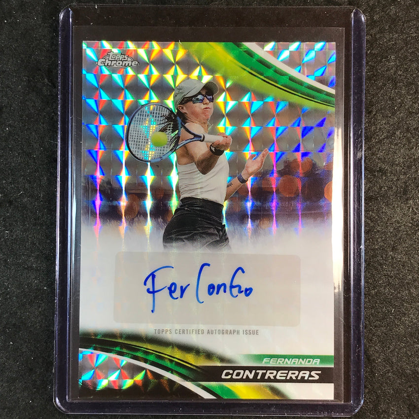 2025 Topps Chrome Tennis FERNANDA CONTRERAS Geometric Auto #FCS
