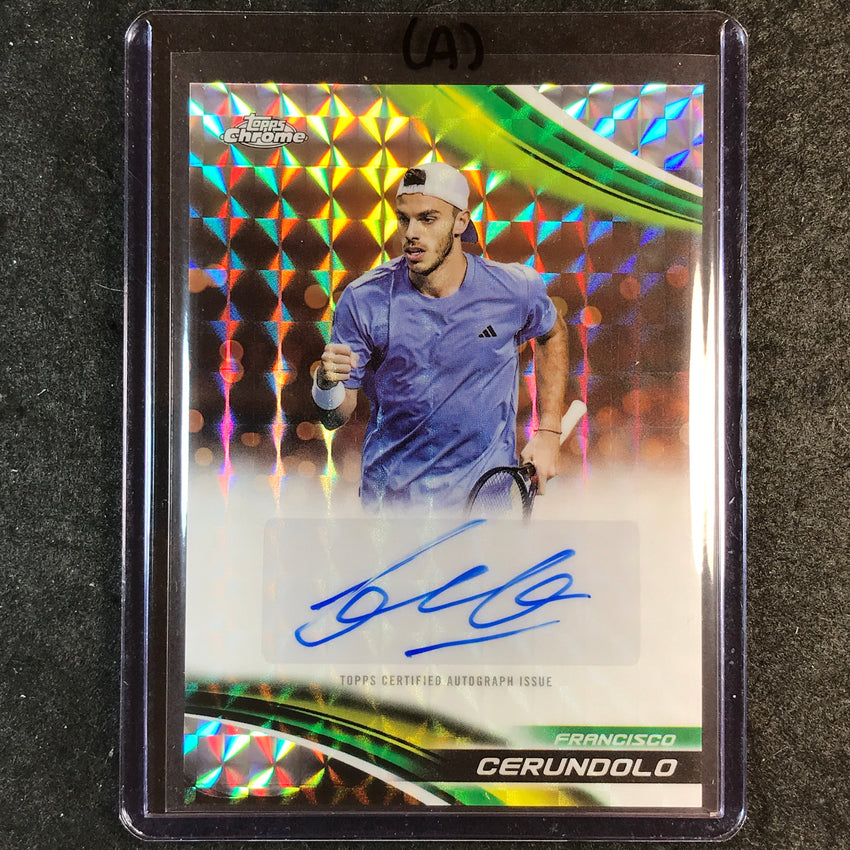 2025 Topps Chrome Tennis FRANCISCO CERUNDOLO Geometric Auto #FCO (A)