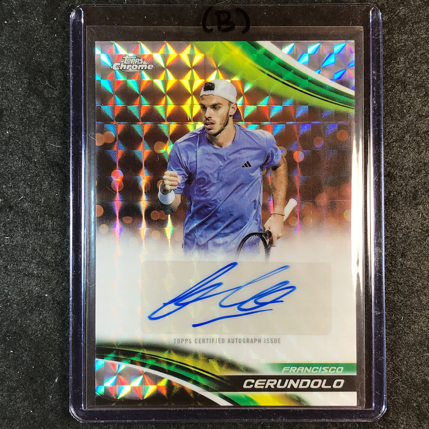 2025 Topps Chrome Tennis FRANCISCO CERUNDOLO Geometric Auto #FCO (B)
