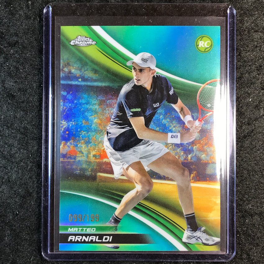 2025 Topps Chrome Tennis MATTEO ARNALDI Rookie Aqua /199 #55