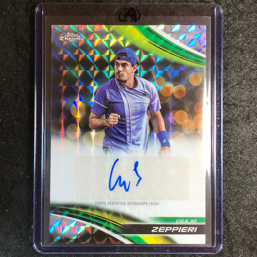 2025 Topps Chrome Tennis GIULIO ZEPPIERI Geometric Auto #GZI (A)