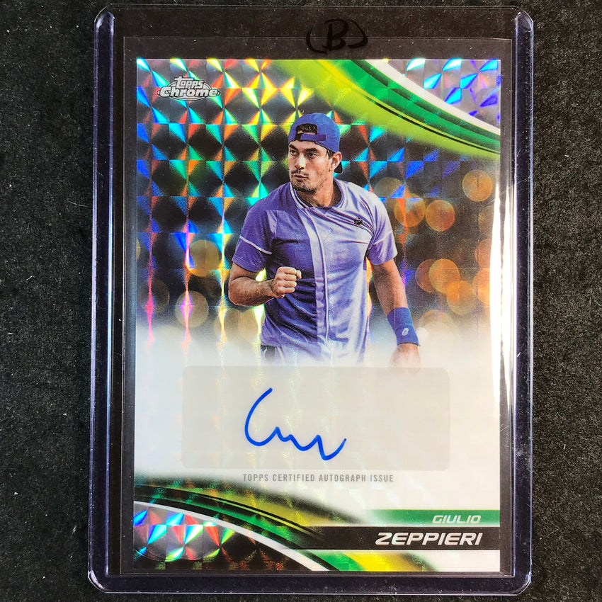 2025 Topps Chrome Tennis GIULIO ZEPPIERI Geometric Auto #GZI (B)