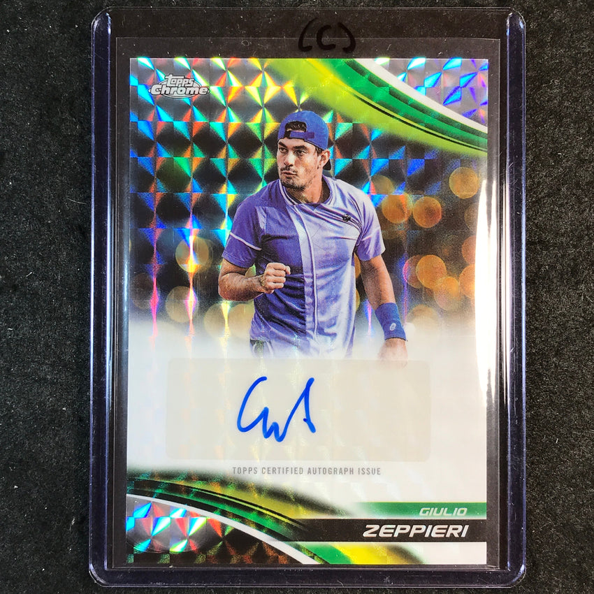 2025 Topps Chrome Tennis GIULIO ZEPPIERI Geometric Auto #GZI (C)