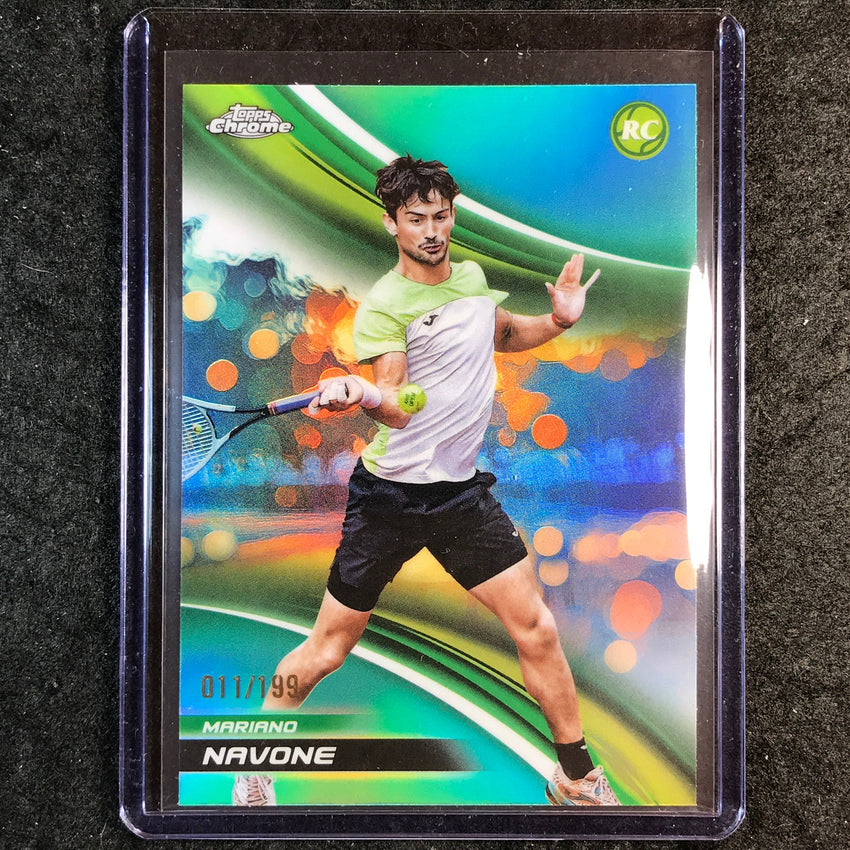 2025 Topps Chrome Tennis MARIANO NAVONE Rookie Aqua /199 #64