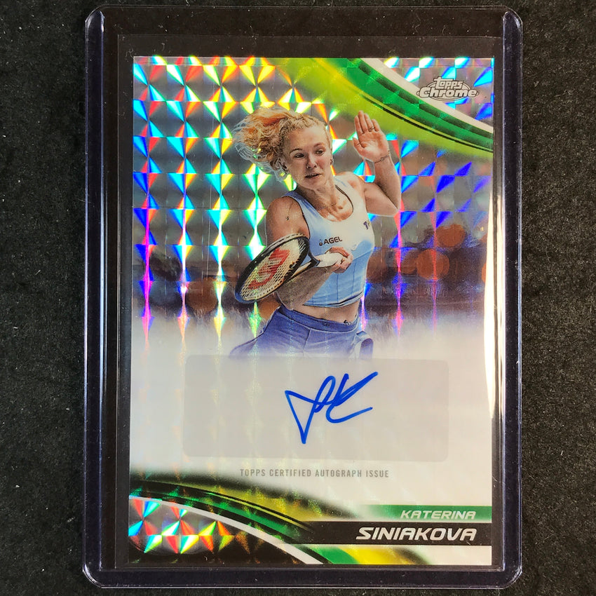 2025 Topps Chrome Tennis KATERINA SINIAKOVA Geometric Auto #KSA