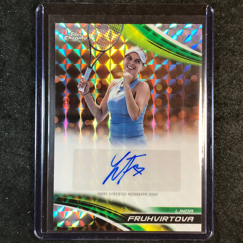 2025 Topps Chrome Tennis LINDA FRUHVIRTOVA Geometric Auto #LFA