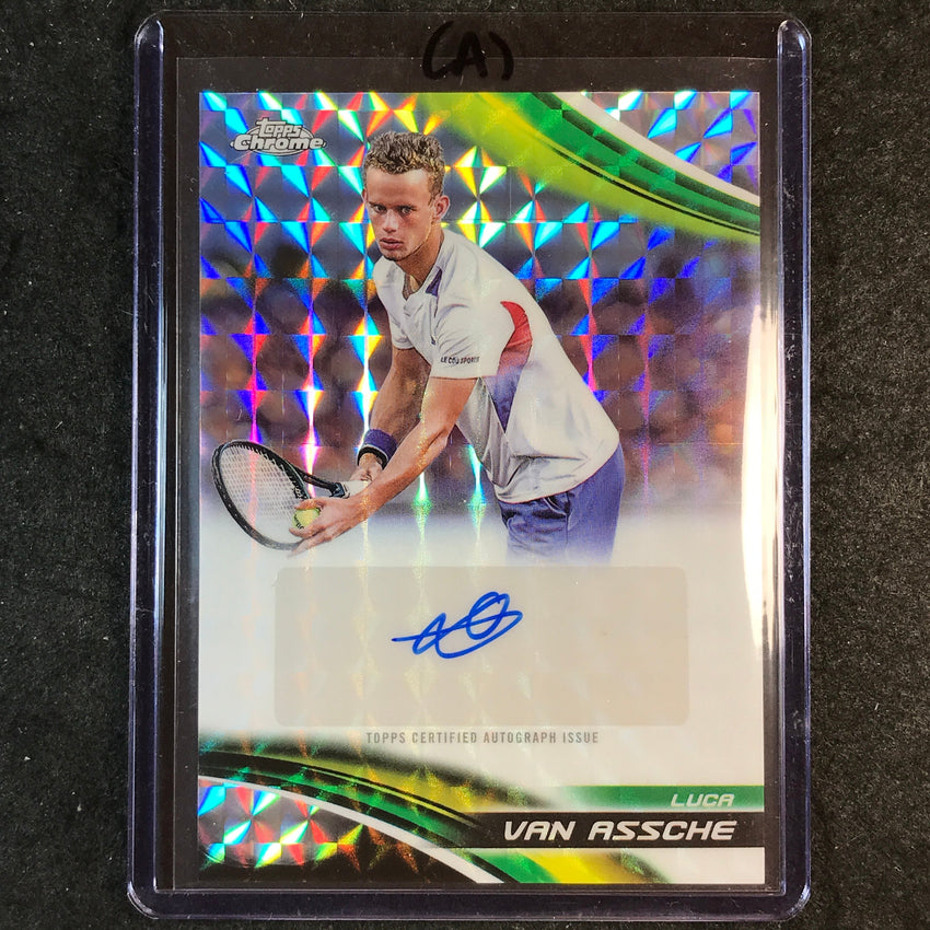 2025 Topps Chrome Tennis LUCA VAN ASSCHE Geometric Auto #LVA (A)