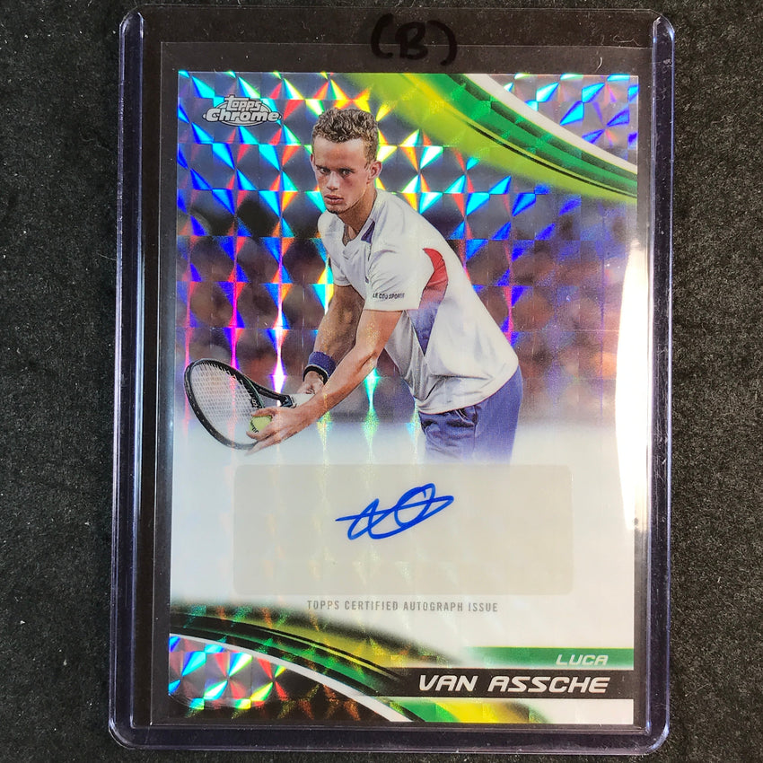 2025 Topps Chrome Tennis LUCA VAN ASSCHE Geometric Auto #LVA (B)