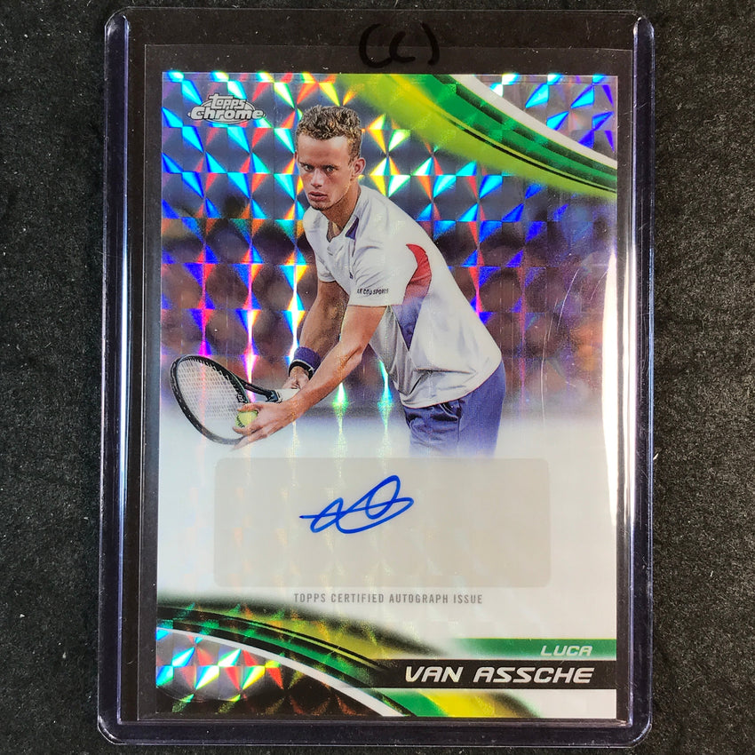 2025 Topps Chrome Tennis LUCA VAN ASSCHE Geometric Auto #LVA (C)