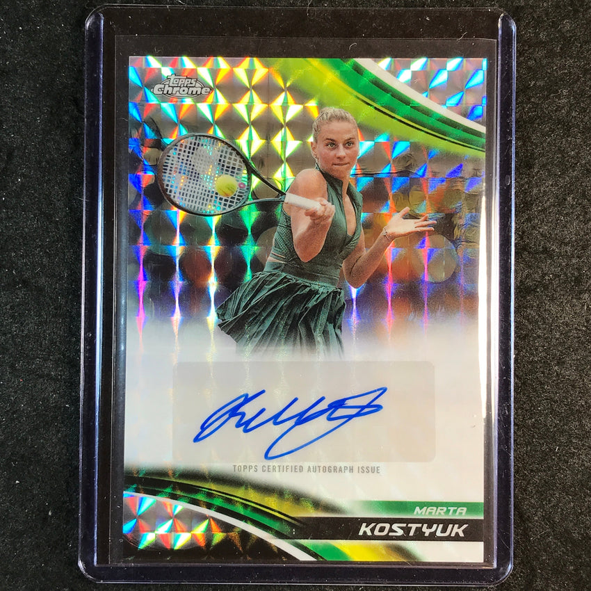 2025 Topps Chrome Tennis MARTA KOSTYUK Geometric Auto #MKK